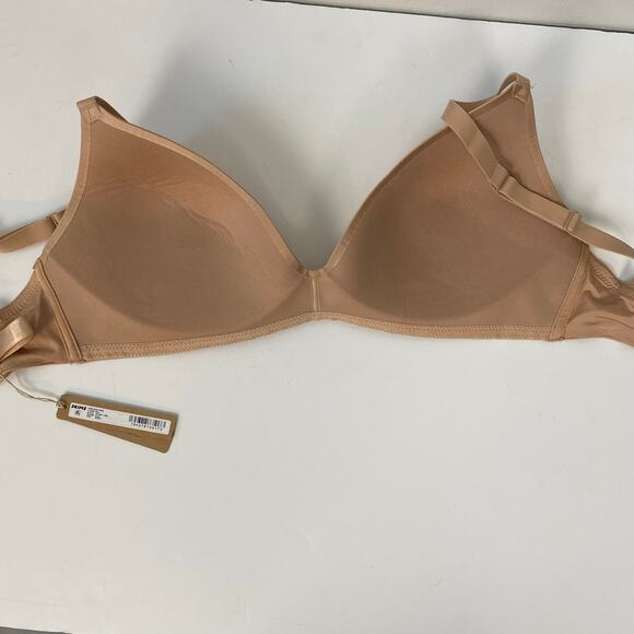 Skims Wireless Form T-Shirt Demi Bra Clay Lightly Lined Foam Pads Size 32DDD - Picture 5 of 8